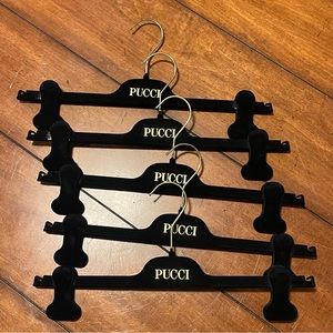 Emilio Pucci Black pant hangers